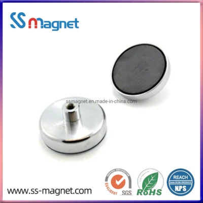 Potente magnete in ferrite a base rotonda che contiene magneti in ceramica di alta qualità.  Prodotti di vendita caldi